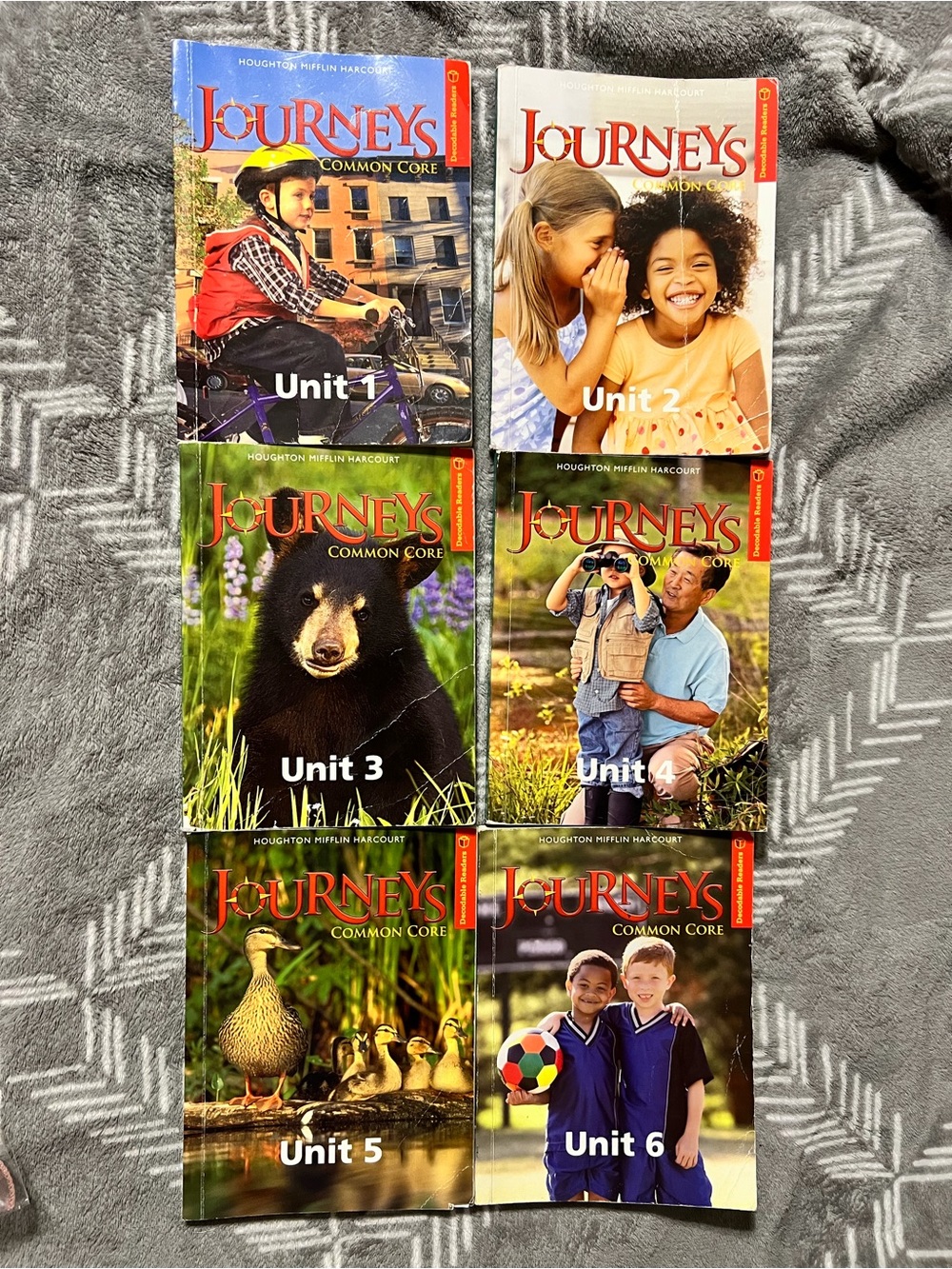 Houghton Mifflin Harcourt Journeys Common Core Decodable Readers Set of 6 Units
